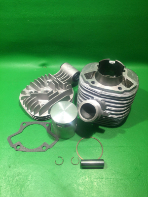 Tuning Zylinder Set 1Ring Kolben 2 Kanal Kopf Simson KR51/1 Star 45,00mm 63ccm 1Ring Kolben Megu Vergaser+ Auspuff 32